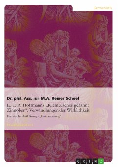 E. T. A. Hoffmanns "Klein Zaches genannt Zinnober": Verwandlungen der Wirklichkeit (eBook, PDF)