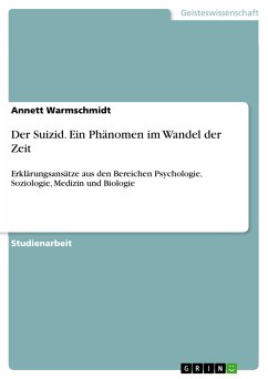 Der Suizid. Ein Phänomen im Wandel der Zeit (eBook, PDF)