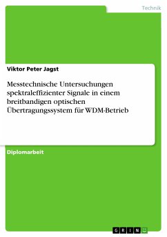 Messtechnische Untersuchungen spektraleffizienter Signale in einem breitbandigen optischen Übertragungssystem für WDM-Betrieb (eBook, PDF) - Jagst, Viktor Peter
