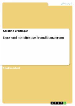 Kurz- und mittelfristige Fremdfinanzierung (eBook, PDF) - Braitinger, Caroline