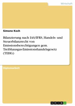 Bilanzierung nach IAS/IFRS, Handels- und Steuerbilanzrecht von Emissionsberechtigungen gem. Treibhausgas-Emissionshandelsgesetz (TEHG) (eBook, PDF) - Koch, Simone
