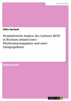 Projektbericht: Analyse des Gebietes 8650 in Bochum anhand eines Flächennutzungsplans und einer Lärmpegelkarte (eBook, PDF)