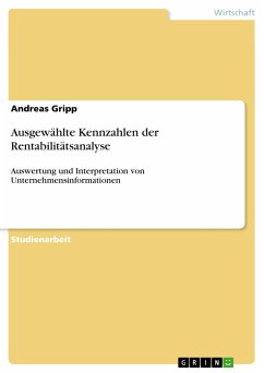 Ausgewählte Kennzahlen der Rentabilitätsanalyse (eBook, PDF)