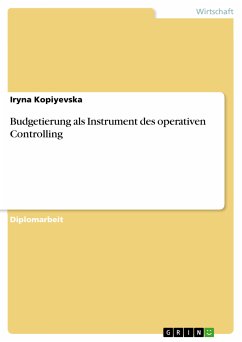 Budgetierung als Instrument des operativen Controlling (eBook, PDF) - Kopiyevska, Iryna