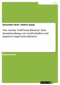 'Der weiche Griff beim Klettern' Zum Zusammenhang von Greifverhalten und situativer Angst beim Klettern (eBook, PDF)