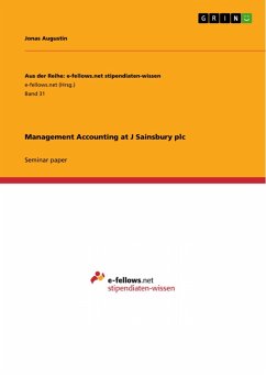 Management Accounting at J Sainsbury plc (eBook, ePUB)