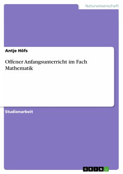Offener Anfangsunterricht im Fach Mathematik (eBook, PDF)