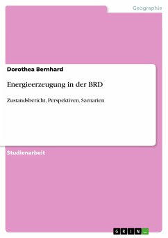 Energieerzeugung in der BRD (eBook, PDF) - Bernhard, Dorothea