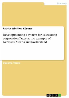 Developmenting a system for calculating corporation Taxes at the example of Germany, Austria and Switzerland (eBook, PDF)