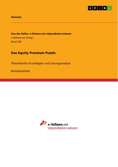 Das Equity Premium Puzzle (eBook, PDF)