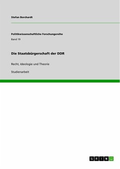Die Staatsbürgerschaft der DDR (eBook, PDF)