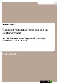 Öffentlich-rechtlicher Rundfunk und das EU-Beihilferecht (eBook, PDF)