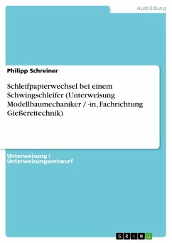 Schleifpapierwechsel bei einem Schwingschleifer (Unterweisung Modellbaumechaniker / -in, Fachrichtung Gießereitechnik) (eBook, PDF)
