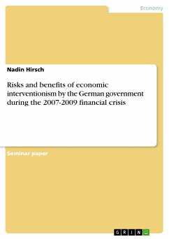 Risks and benefits of economic interventionism by the German government during the 2007-2009 financial crisis (eBook, PDF) - Hirsch, Nadin