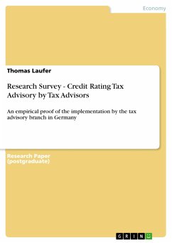 Research Survey - Credit Rating Tax Advisory by Tax Advisors (eBook, PDF)