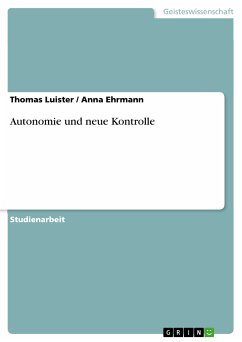 Autonomie und neue Kontrolle (eBook, PDF)