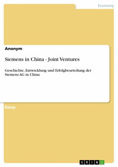 Siemens in China - Joint Ventures (eBook, PDF)