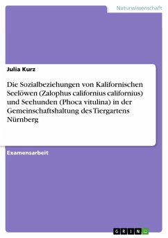 Untersuchungen zu den Sozialbeziehungen von Kalifornischen Seelöwen (Zalophus californius californius) und Seehunden (Phoca vitulina) in der Gemeinschaftshaltung des Tiergartens Nürnberg. (eBook, PDF)