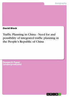 Traffic Planning in China - Need for and possibility of integrated traffic planning in the People's Republic of China (eBook, PDF)