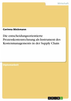 Die entscheidungsorientierte Prozesskostenrechnung als Instrument des Kostenmanagements in der Supply Chain (eBook, PDF)