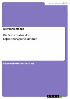 Die Substruktur der Leptonen/Quarksfamilien (eBook, PDF) - Kloppe, Wolfgang