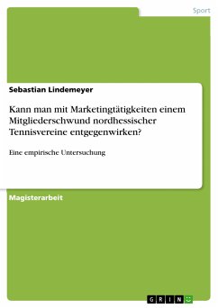 Kann man mit Marketingtätigkeiten einem Mitgliederschwund nordhessischer Tennisvereine entgegenwirken? (eBook, PDF)