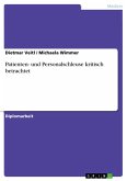 Patienten und Personalschleuse kritisch betrachtet (eBook, ePUB)