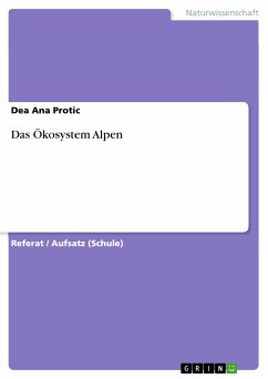 Das Ökosystem Alpen (eBook, PDF) - Protic, Dea Ana