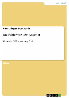 Die Fehler vor dem Angebot (eBook, PDF) - Borchardt, Hans-Jürgen