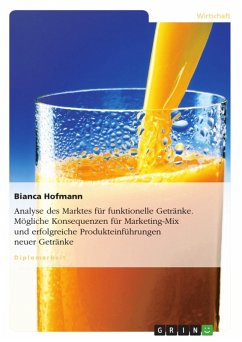 Analyse des Marktes für funktionelle Getränke. Mögliche Konsequenzen für Marketing-Mix und erfolgreiche Produkteinführungen neuer Getränke (eBook, PDF) - Hofmann, Bianca