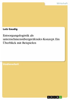 Entsorgungslogistik als unternehmensübergreifendes Konzept. Ein Überblick mit Beispielen (eBook, PDF) - Gaudig, Lutz