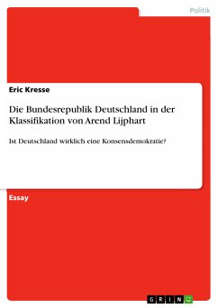 Cover Die Bundesrepublik Deutschland in der Klassifikation von Arend Lijphart (eBook, PDF)