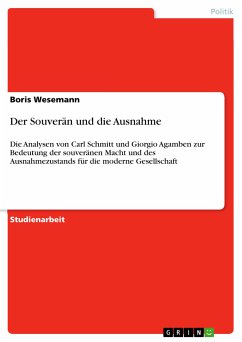 Der Souverän und die Ausnahme (eBook, PDF)