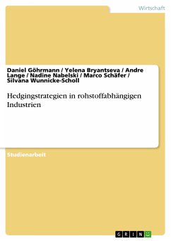 Hedgingstrategien in rohstoffabhängigen Industrien (eBook, PDF) - Göhrmann, Daniel; Bryantseva, Yelena; Lange, Andre; Nabelski, Nadine; Schäfer, Marco; Wunnicke-Scholl, Silvana