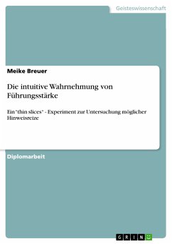 Die intuitive Wahrnehmung von Führungsstärke (eBook, PDF) - Breuer, Meike