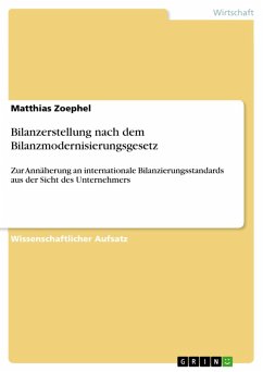 Bilanzerstellung nach dem Bilanzmodernisierungsgesetz (eBook, ePUB) - Zoephel, Matthias