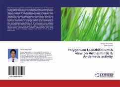 Polygonum Lapathifolium:A view on Anthelmintic & Antiemetic activity