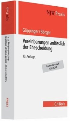 Vereinbarungen anlässlich der Ehescheidung, m. CD-ROM - Göppinger, Horst