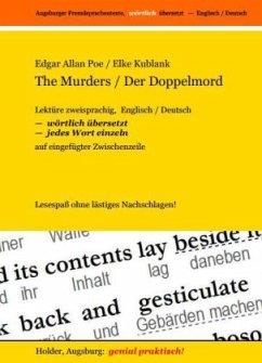 The Murders / Der Doppelmord -- Lektüre zweisprachig, Englisch / Deutsch, - Poe, Edgar Allan