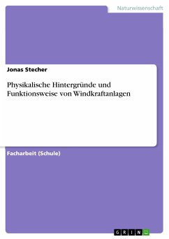 Physikalische Hintergründe und Funktionsweise von Windkraftanlagen (eBook, PDF) - Stecher, Jonas