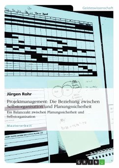 Projektmanagement: Die Beziehung zwischen Selbstorganisation und Planungssicherheit (eBook, PDF)