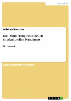 Die Dämmerung eines neuen interkulturellen Paradigmas (eBook, PDF) - Deissler, Gebhard