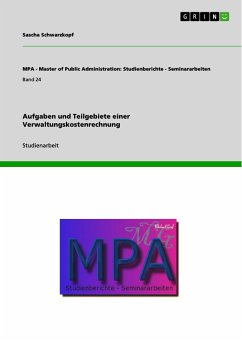 Aufgaben und Teilgebiete einer Verwaltungskostenrechnung (eBook, PDF)