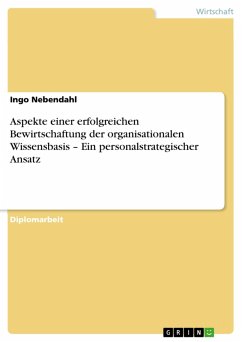 Aspekte einer erfolgreichen Bewirtschaftung der organisationalen Wissensbasis – Ein personalstrategischer Ansatz (eBook, PDF)