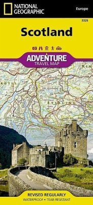 National Geographic Adventure Travel Map Scotland - National Geographic Maps