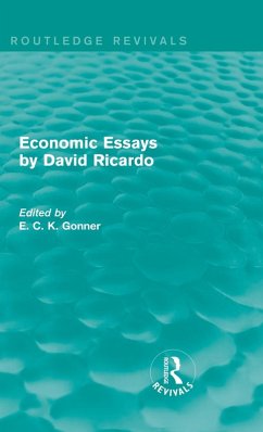 Cover Economic Essays by David Ricardo (Routledge Revivals)