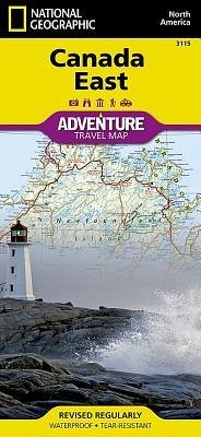 National Geographic Adventure Travel Map Canada East - National Geographic Maps