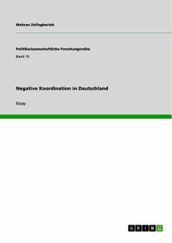 Negative Koordination in Deutschland (eBook, ePUB) - Zolfagharieh, Mehran