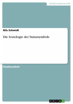 Die Soziologie der Statussymbole (eBook, ePUB)