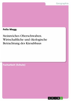 Steinreiches Oberschwaben. Wirtschaftliche und ökologische Betrachtung des Kiesabbaus (eBook, PDF) - Magg, Felix